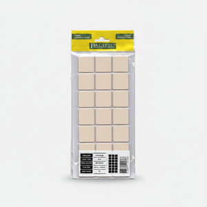 Almohadillas Protectoras de Piso Autoadhesivas de EVA para Muebles, Color Beige, 30x30mm - Product Image 2