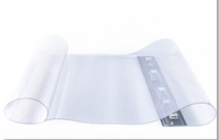 Pantalla LED de Película de Cristal P4, Pantalla Transparente Flexible de Alta Definición, Pantalla de Película de Cristal para Publicidad en Centros Comerciales