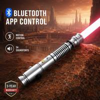 Pedang Cahaya Nexussabers Anakin AOTC, Gagang Logam untuk Duel Berat, Ayunan Halus, Pedang Katana Force, Mainan Cosplay JEDI yang Menyala