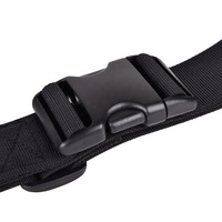 Ceinture Tactique Légère en Toile de Nylon avec Boucle en Plastique, Largeur 3,8 cm, Sans Métal, Adaptée aux Hommes et Femmes pour le Travail en Extérieur et les Aéroports