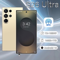 Smartphone S26 Ultra NFC pour paiement mobile, écran 6,9 pouces 120Hz, Android 15, 16 Go RAM, 1 To Stockage, 108 MP, 8000 mAh, Processeur Deca Core MTK Dimensity Series, 5G, Double SIM