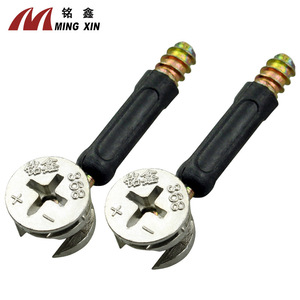 ข้อต่อเฟอร์นิเจอร์ Mingxin 2 in 1 ผลิตจากโลหะผสมสังกะสี พร้อมสกรูเกลียวปล่อยในตัว สำหรับต่อตู้เสื้อผ้าและตู้เก็บของ - Product Image 1