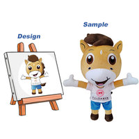 Service OEM Jouet en peluche de couleur personnalisée de haute qualité Jouet en peluche doux mouton de dessin animé Jouet en peluche personnalisé