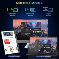 Moniteur Portable Gaming USB-C 15,6 Pouces IPS 1080P Full HD, Prolongateur d'Écran pour Ordinateur Portable et Mobile