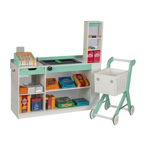 Deluxe supermercato di stallo <span class=keywords><strong>con</strong></span> carrello e registratore di cassa giocattolo Per I Bambini Pretend Gioca Divertente - Product Image 2