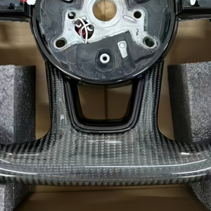Volant de voiture en fibre de carbone personnalisé avec chauffage intégré pour <span class=keywords><strong>Audi</strong></span> A4 B8 A6 C7 TTS Q3 Q8 RS5 RS6, volant modifié - Product Image 5