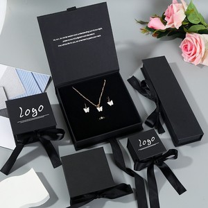Custom <b>Bow</b> Ribbon Book Type Box Paper <b>Bow</b> Tie Packaging Box Jewelry <b>Gift</b> Watch Brace <b>Gift</b> Box - Product Image 1