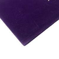 Cubierta de Diploma de terciopelo A4 morada personalizada, soporte para Carpeta de certificado de graduación, logotipo de lámina dorada y plateada, archivo de categoría de producto