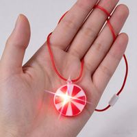 Collier lumineux LED en forme de bonbon à la menthe, à piles, durable, pour fêtes de Noël, fournisseur en gros pour adultes