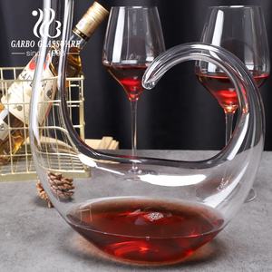<span class=keywords><strong>Carafe</strong></span> à vin en <span class=keywords><strong>cristal</strong></span> soufflé à la main <span class=keywords><strong>de</strong></span> 1200 ml en forme <span class=keywords><strong>de</strong></span> cygne, design élégant, <span class=keywords><strong>carafe</strong></span> à vin artisanale sans plomb pour cadeaux d'affaires - Product Image 3