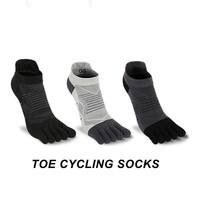 Chaussettes de sport athlétiques respirantes à cinq doigts, coupe basse, pour femmes et hommes, avec logo personnalisé, vente en gros