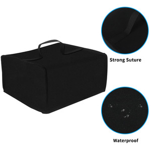 Stereo Receiver Cover 25x22x12cm Vinyl Dust Proof Protective Cover for Home Audio Equipment - Product Image 4