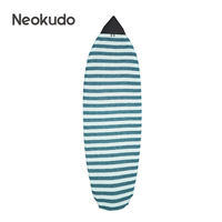 Housse de planche de surf légère en tissu éponge, avec poche intérieure, housse de chaussette de planche de surf multicolore, taille personnalisée