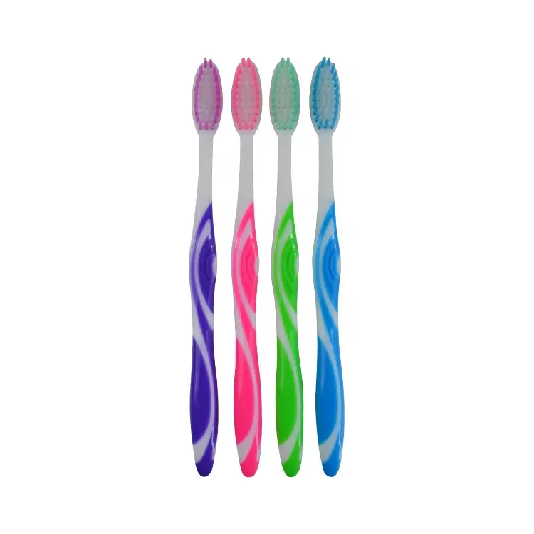 Medium Soft Bristle Travel One-time-use Plastic Toothbrush
