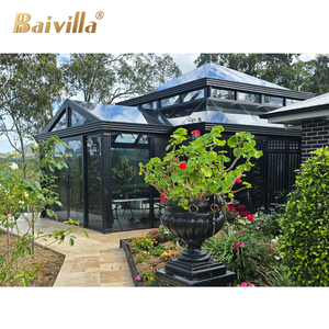 Tùy Chỉnh Thiết Kế Màu Xám Tráng Nhiệt Cách Nhiệt Kính Cường Lực Phòng Tắm Nắng Vườn Tắm Nắng Tuyệt Vời Makeover Đảng Ý Tưởng - Product Image 3