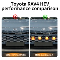 4 pièces compatibles avec la grille de la Toyota RAV4 HEV 2026, feux de jour à LED, feux de signalisation jaunes et blancs, commande par application