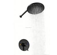 Robinet de douche mural moderne en laiton avec corps en laiton, poignée unique, cartouche céramique, jet de pluie, option 8 pouces, garantie 5 ans