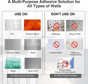 Tiras Adhesivas para Colgar Cuadros, Resistentes, sin Daños a las Paredes, sin Adhesivo, para Pósters - Product Image 5