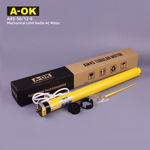 <span class=keywords><strong>Motor</strong></span> Tirai Gulung Otomatis A-OK AM45-50/12-E untuk Luar Ruangan, 50nm, 45mm, <span class=keywords><strong>Motor</strong></span> Tabung AOK - Product Image 1