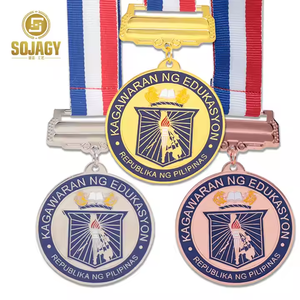 Médailles Académiques Premium Sojagy des Philippines avec Base Métallique Or/Argent/<span class=keywords><strong>Bronze</strong></span>, Détails Personnalisés, Remises sur Achats en Gros - Product Image 4