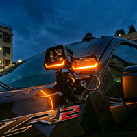 Accessoires de voiture, éclairage de travail LED, éclairage auxiliaire, support de pilier A en aluminium noir pour Nissan Frontier 2023-2026