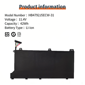 Batterie d'ordinateur portable en gros HB4792J5ECW-31 pour Huawei MAGICBOOK 15 2021 I5 <span class=keywords><strong>1135G7</strong></span> BBR-WAH9 BDR-WFH9HN - Product Image 2