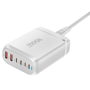 160W phổ Travel gan sạc 6 trong 1 <span class=keywords><strong>USB</strong></span> C Port PD QC3.0 sạc nhanh cho Macbook Loại C <span class=keywords><strong>USB</strong></span> <span class=keywords><strong>Power</strong></span> <span class=keywords><strong>Adapter</strong></span> - Product Image 6
