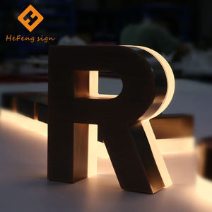 <strong>Personalised</strong> Light up <strong>Sign</strong> Store Front <strong>Sign</strong> 3D Backlit <strong>Metal</strong> Light up Led Letter <strong>Sign</strong> - Product Image 3