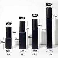 Bouteille de parfum carrée ambre dégradé de 10ml avec pompe 100 pièces commande minimale récipient de parfum de brouillard de pulvérisation en verre