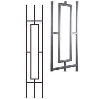 Black Hollow Tube Iron Plain Baluster für Innentreppen Großhandel Indor Stair Schmiedeeisen Baluster für Wohnzimmer