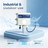 Sensore All-in-one LoRaWAN per Qualità dell'Aria PM2.5 PM10 Temperatura Umidità con Allarme Automatico per Monitoraggio Magazzini Industriali