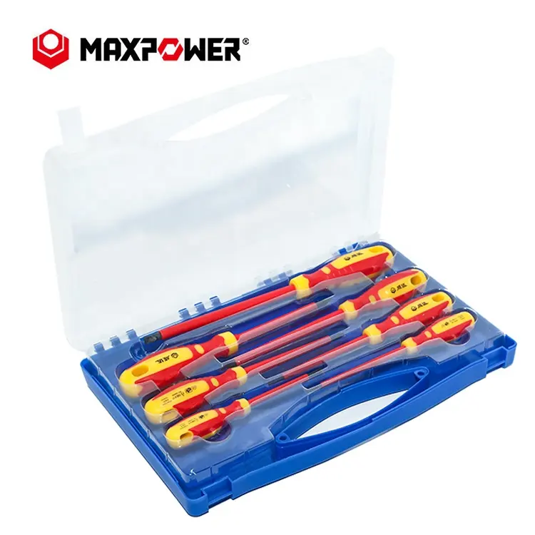 Maxpower – ensemble d'outils isolés de 7 pièces, ensemble de pinces, tournevis, électricien, 1000V