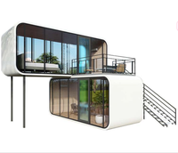Nouvelle Tendance Design : Conteneur d'Entrepôt Apple, Maison Préfabriquée, Abri Mobile, Pod, Dôme, Salle de Bain Préinstallée, Supermarché Rapide