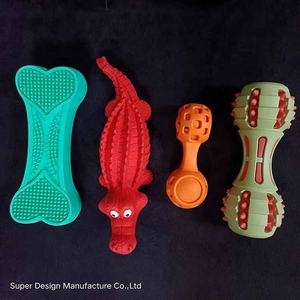 आक्रामक चबाने वाले के लिए अमेरिका बड़ी नस्ल कुत्ते चउ खिलौने टिकाऊ tpr/प्राकृतिक रबर/tpe सिलिकॉन और नायलॉन सामग्री - Product Image 2