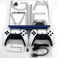 Console de jeu TV HD 4K M15, manette sans fil 2.4G, 64 Go intégrés, 20000 jeux, processeur quadricœur, prise en charge multilingue, console portable rétro
