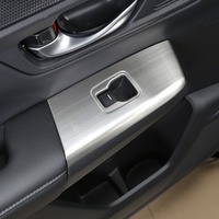 Panel Decorativo de Acero Inoxidable Premium para el Interruptor de Ventanillas, Modificación Interior del Automóvil para Honda 23-26