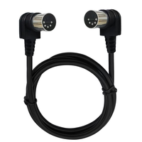 Câble d'extension DIN 5 broches mâle-mâle à angle de 90 degrés OEM/ODM pour équipement audio MIDI, câble DIN 3, 4, 5, 6, 7, 8 broches