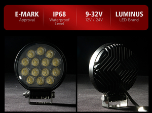 Lámpara de Trabajo LED Ultrafuerte de 4 Pulgadas y 56 W con Haz de Luz Amplio, Resistente al Agua, 5377LM, Luces de Trabajo LED para Camiones y Vehículos - Product Image 4