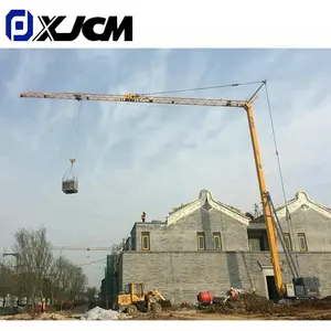 Xuzhou kleiner mobiler selbstbauender Hohn-Turm-Kran professioneller Hersteller Versorgung 2 Tonnen bereitgestellte Bauarbeiten gelb