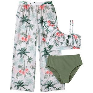 Hermoso <span class=keywords><strong>traje</strong></span> <span class=keywords><strong>de</strong></span> <span class=keywords><strong>baño</strong></span> para adolescentes Beachwear Girls 3PCs Set <span class=keywords><strong>en</strong></span> Binini Big Girls Swimsuit - Product Image 2