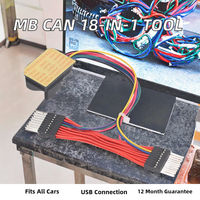 Lector de Códigos MB CAN 18 en 1, Herramienta de Diagnóstico para Autos -Benz y Universales, Ajuste de Odómetro, OBD2 USB, 1 Año de Garantía