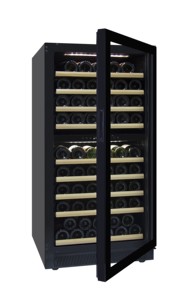 265L 99 Chai Được Xây Dựng Rượu Vang Hầm Làm Mát Đa-Khu Vực Nhiệt Độ Thép Không Gỉ Điện Tủ Lạnh Rượu Vang Tủ Cho Hộ Gia Đình Rv - Product Image 4