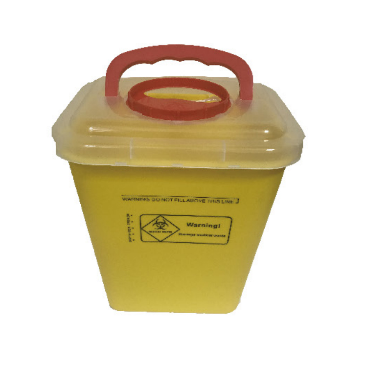 Коробка для иглоукалывания 8L/острый ящик для инструментов/острый контейнер для отходов химиотерапии