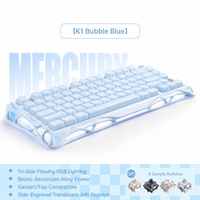 Clavier de jeu K1 Professional Edition 75% sans fil 2,4 GHz/filaire, clavier mécanique à montage Gasket, échangeable à chaud, tri-mode
