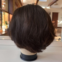 Perruque courte bob noire naturelle 13x4 avec dentelle frontale, 100% cheveux humains vierges brésiliens, pré-épilée, sans colle, pour femme