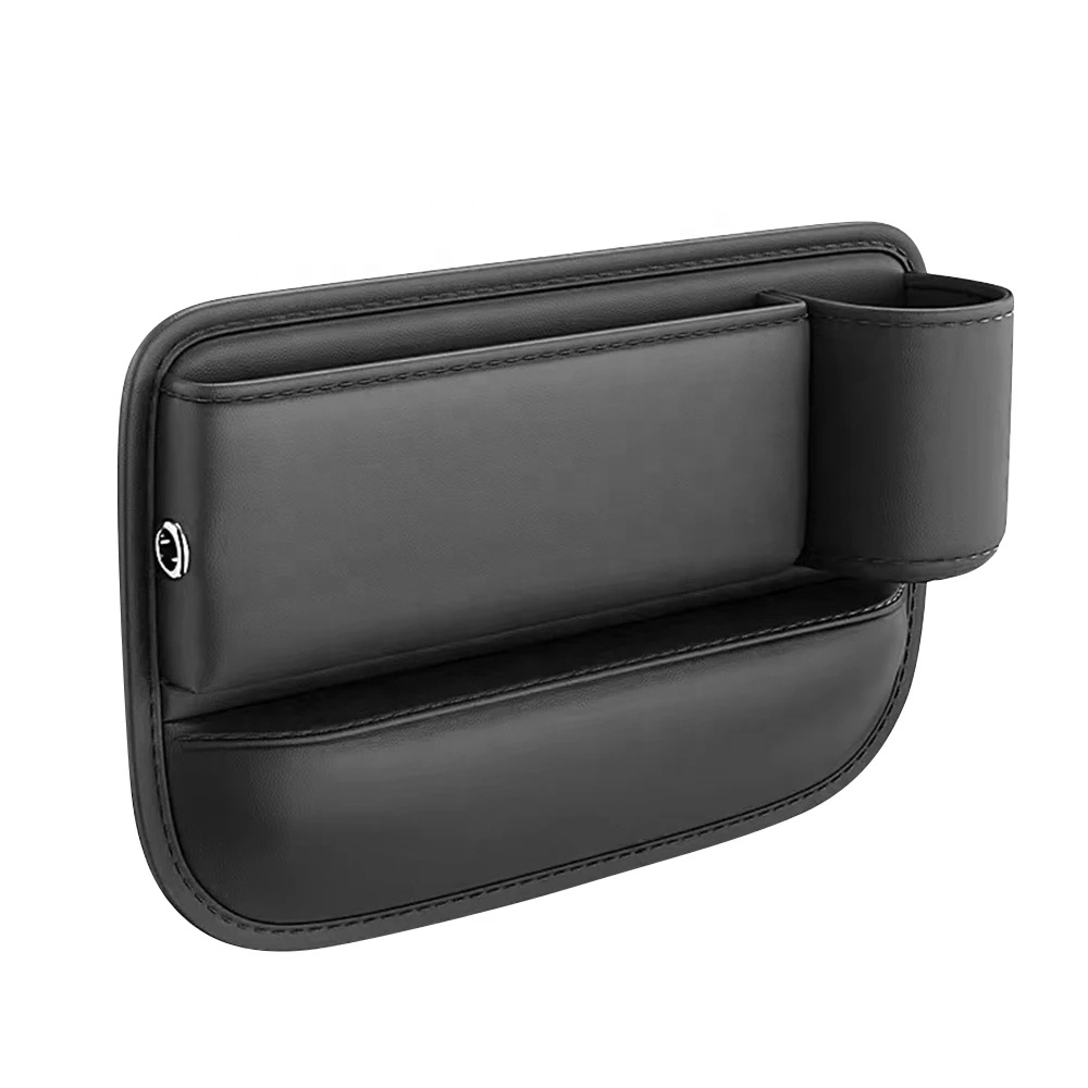 NiceShow NSH1808 Universal Car Seat Gap Organizer - Premium PU Leather Storage Box