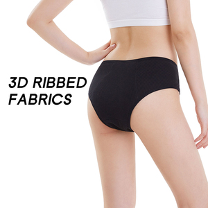 Shanhao OEM biodégradable bambou Culottes Menstruelles taille basse étanche tricoté coupe haute lavable pour les femmes menstruelles - Product Image 4