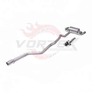 Tuyau de performance en acier inoxydable 304 Vortex pour BMW F22 Coupé 218i 220i avec double clapet électrique et buse latérale U - Product Image 4