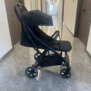 Cochecito de bebé de gama alta con asiento de algodón puro. Diseño plegable de un botón. Fácil de llevar. Adecuado para uso en aviones. - Product Image 5