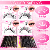 [Prix Spécial] Faux Cils Synthétiques Européens et Américains pour le Commerce Transfrontalier 30P/40P/50P/60P/40 Rangées pour les Best-sellers